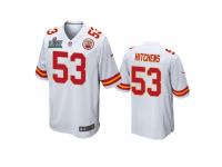 Youth Kansas City Chiefs Anthony Hitchens White Super Bowl LIV Game Jersey