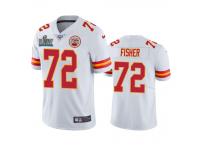 Youth Kansas City Chiefs Eric Fisher White Super Bowl LIV Vapor Limited Jersey 100th