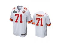 Youth Kansas City Chiefs Mitchell Schwartz White Super Bowl LIV Game Jersey