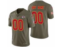 Youth Kansas City Chiefs Olive 2017 Salute To Service Custom Jerseys