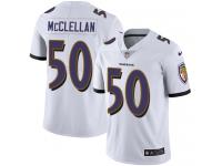 Youth Limited Albert McClellan #50 Nike White Road Jersey - NFL Baltimore Ravens Vapor Untouchable