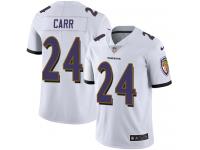 Youth Limited Brandon Carr #24 Nike White Road Jersey - NFL Baltimore Ravens Vapor Untouchable