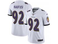 Youth Limited Bronson Kaufusi #92 Nike White Road Jersey - NFL Baltimore Ravens Vapor Untouchable