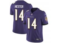 Youth Limited Devin Hester #14 Nike Purple Home Jersey - NFL Baltimore Ravens Vapor Untouchable