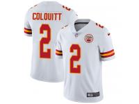 Youth Limited Dustin Colquitt #2 Nike White Road Jersey - NFL Kansas City Chiefs Vapor Untouchable