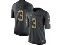 Youth Limited Dustin Hopkins #3 Nike Black Jersey - NFL Washington Redskins 2016 Salute to Service