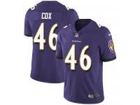 Youth Limited Morgan Cox #46 Nike Purple Home Jersey - NFL Baltimore Ravens Vapor Untouchable