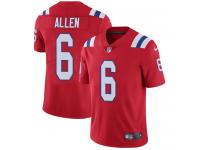 Youth Limited Ryan Allen #6 Nike Red Alternate Jersey - NFL New England Patriots Vapor Untouchable
