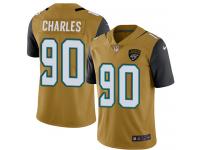 Youth Limited Stefan Charles #90 Nike Gold Jersey - NFL Jacksonville Jaguars Rush