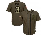 Youth Majestic Boston Red Sox #3 Jimmie Foxx Authentic Green Salute to Service MLB Jersey