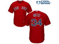 Youth Majestic Boston Red Sox #34 David Ortiz Authentic Red Alternate Home Cool Base MLB Jersey