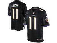 Youth Nike Baltimore Ravens #11 Kamar Aiken Limited Black Alternate NFL Jersey