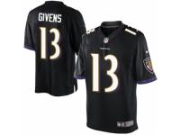 Youth Nike Baltimore Ravens #13 Chris Givens Limited Black Alternate NFL Jersey