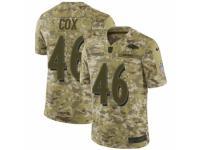 Youth Nike Baltimore Ravens #46 Morgan Cox Limited Camo 2018 Salute to Service NFL Jersey