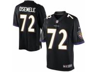 Youth Nike Baltimore Ravens #72 Kelechi Osemele Limited Black Alternate NFL Jersey