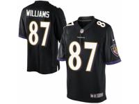 Youth Nike Baltimore Ravens #87 Maxx Williams Limited Black Alternate NFL Jersey
