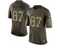 Youth Nike Baltimore Ravens #87 Maxx Williams Limited Green Salute to Service NFL Jersey