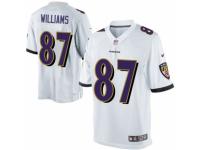 Youth Nike Baltimore Ravens #87 Maxx Williams Limited White NFL Jersey
