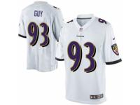 Youth Nike Baltimore Ravens #93 Lawrence Guy Limited White NFL Jersey