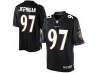 Youth Nike Baltimore Ravens #97 Timmy Jernigan Limited Black Alternate NFL Jersey