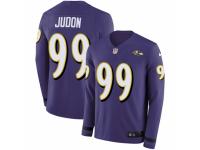 Youth Nike Baltimore Ravens #99 Matt Judon Limited Purple Therma Long Sleeve NFL Jersey