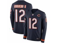 Youth Nike Chicago Bears #12 Allen Robinson Limited Navy Blue Therma Long Sleeve NFL Jersey