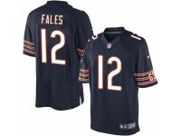 Youth Nike Chicago Bears #12 David Fales Limited Navy Blue Team Color NFL Jersey