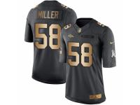 Youth Nike Denver Broncos #58 Von Miller Limited Black Gold Salute to Service NFL Jersey