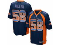 Youth Nike Denver Broncos #58 Von Miller Limited Navy Blue Strobe NFL Jersey