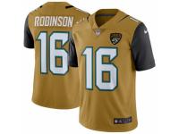 Youth Nike Jacksonville Jaguars #16 Denard Robinson Limited Gold Rush NFL Jersey