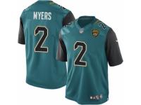 Youth Nike Jacksonville Jaguars #2 Jason Myers Limited Teal Green Team Color NFL Jersey