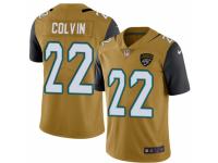 Youth Nike Jacksonville Jaguars #22 Aaron Colvin Limited Gold Rush NFL Jersey