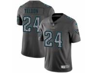 Youth Nike Jacksonville Jaguars #24 T.J. Yeldon Gray Static Vapor Untouchable Game NFL Jersey