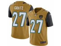 Youth Nike Jacksonville Jaguars #27 Dwayne Gratz Limited Gold Rush NFL Jersey