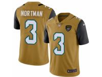 Youth Nike Jacksonville Jaguars #3 Brad Nortman Limited Gold Rush NFL Jersey