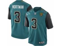 Youth Nike Jacksonville Jaguars #3 Brad Nortman Limited Teal Green Team Color NFL Jersey