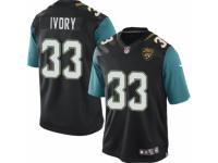 Youth Nike Jacksonville Jaguars #33 Chris Ivory Limited Black Alternate NFL Jersey