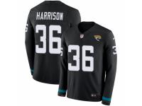 Youth Nike Jacksonville Jaguars #36 Ronnie Harrison Limited Black Therma Long Sleeve NFL Jersey