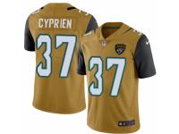 Youth Nike Jacksonville Jaguars #37 John Cyprien Limited Gold Rush NFL Jersey