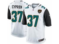 Youth Nike Jacksonville Jaguars #37 John Cyprien Limited White NFL Jersey