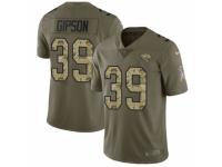 Youth Nike Jacksonville Jaguars #39 Tashaun Gipson Limited Olive/Camo 2017 Salute to Service NFL Jersey