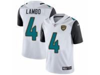 Youth Nike Jacksonville Jaguars #4 Josh Lambo White Vapor Untouchable Limited Player NFL Jersey