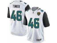 Youth Nike Jacksonville Jaguars #46 Carson Tinker Limited White NFL Jersey