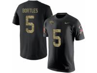 Youth Nike Jacksonville Jaguars #5 Blake Bortles Black Camo Salute to Service T-Shirt