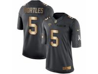 Youth Nike Jacksonville Jaguars #5 Blake Bortles Limited Black Gold Salute to Service NFL Jersey