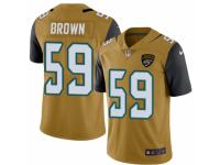 Youth Nike Jacksonville Jaguars #59 Arthur Brown Limited Gold Rush NFL Jersey