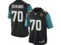 Youth Nike Jacksonville Jaguars #70 Luke Bowanko Limited Black Alternate NFL Jersey