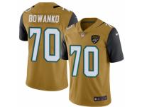 Youth Nike Jacksonville Jaguars #70 Luke Bowanko Limited Gold Rush NFL Jersey