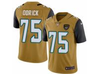 Youth Nike Jacksonville Jaguars #75 Jared Odrick Limited Gold Rush NFL Jersey