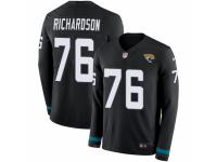 Youth Nike Jacksonville Jaguars #76 Will Richardson Limited Black Therma Long Sleeve NFL Jersey